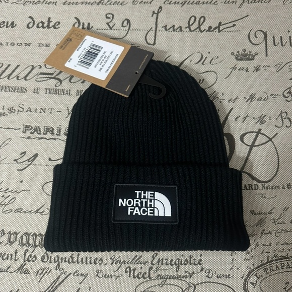 The north face cuffed knitted beanie black - Picture 1 of 5